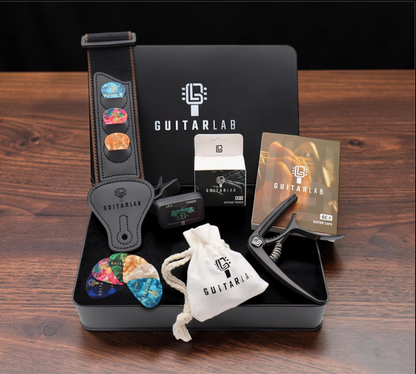 Guitar Accessories Kit  – Premium Guitar Strap, Capo, Tuner, Picks for Acoustic, Bass, Electric Guitars, Ideal Guitar Gifts for any player, Beginners and Pros!
