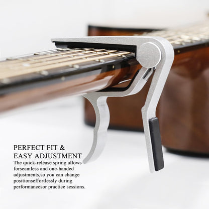 Capo Guitar Capo for Acoustic and Electric Guitars Acoustic Guitar Capo,Capo for Acoustic Guitar 6 String- 2 Packs with 5 Picks (Wood)