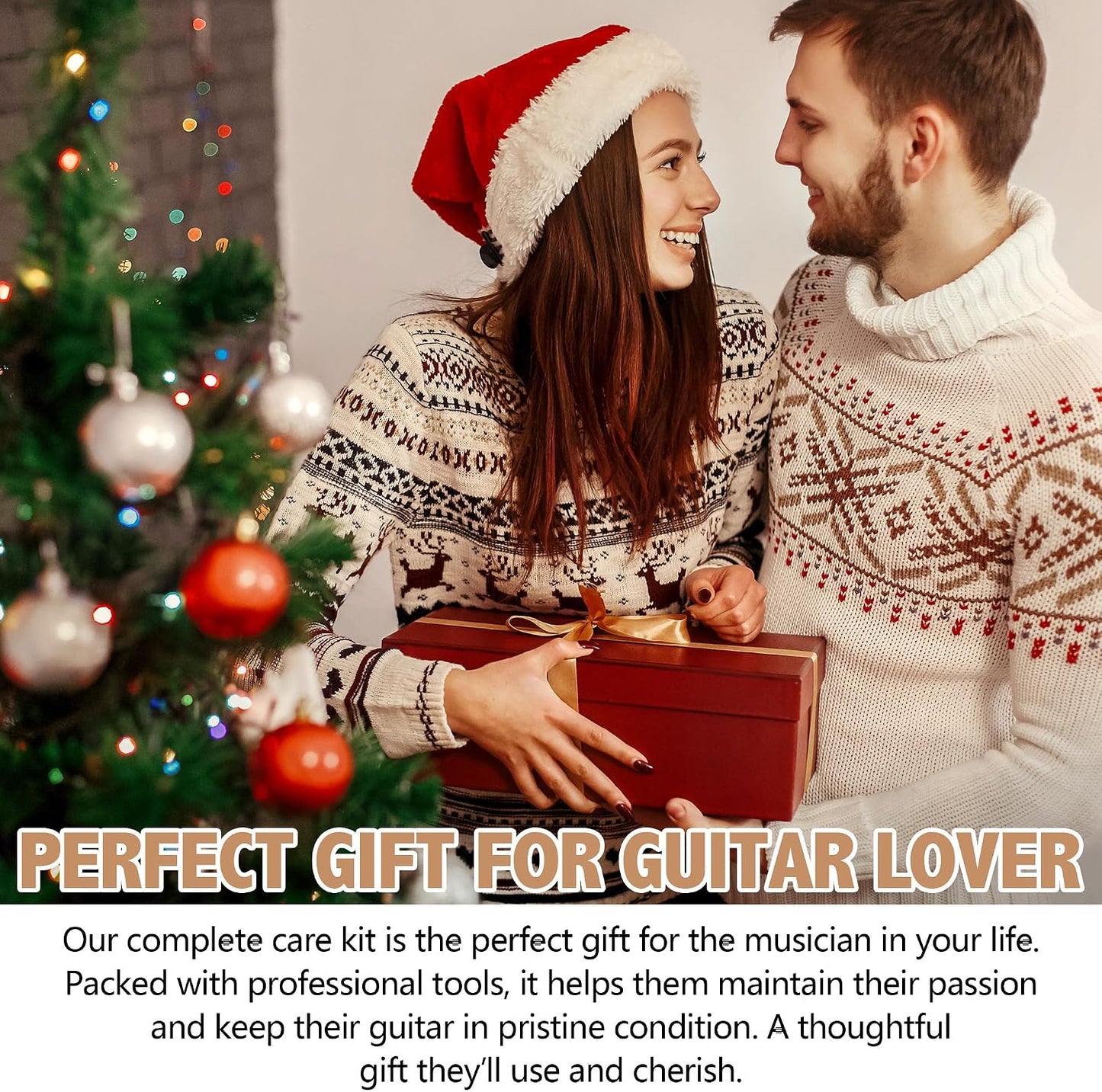 Guitar Mat & Guitar Neck Rest Kit, Luthier Repair Tools | 15"X39" Large Size Non-Slip Mat, Dual-Height Guitar Neck Rest, Fit Electric, Bass & Acoustic Guitar, Gift for Guitarists