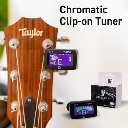 Guitar Accessories Kit  – Premium Guitar Strap, Capo, Tuner, Picks for Acoustic, Bass, Electric Guitars, Ideal Guitar Gifts for any player, Beginners and Pros!